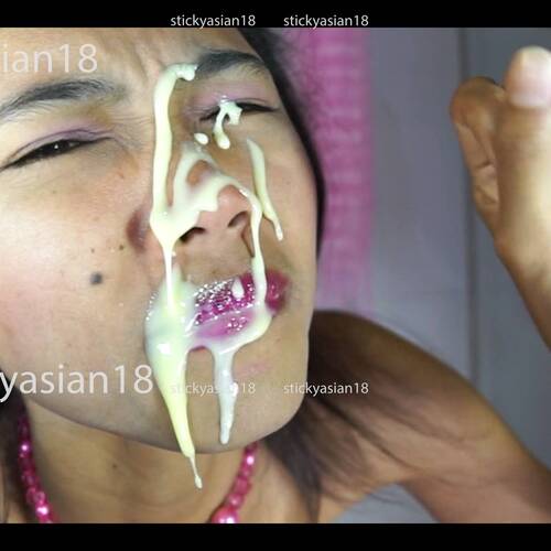 v9 Cherry's face gets a sticky jizzing when doing her Cam Video Added Sat 11th May photo 2