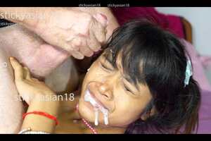V 16  Paying the rent: "Is this OK sir?" "Sorry, sir"    Today Dee will learn how to pay the rent with cum all lover her face. thumbnail 3