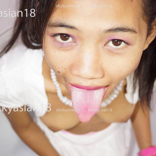 Cherry licks and says "Cum on my face" photo 1